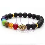 Pulseira Buda 7 Chakras - Preto