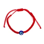 Pulseira Olho Turco / Olho Grego - Proteção Mau Olhado - Cordão Vermelho trançado