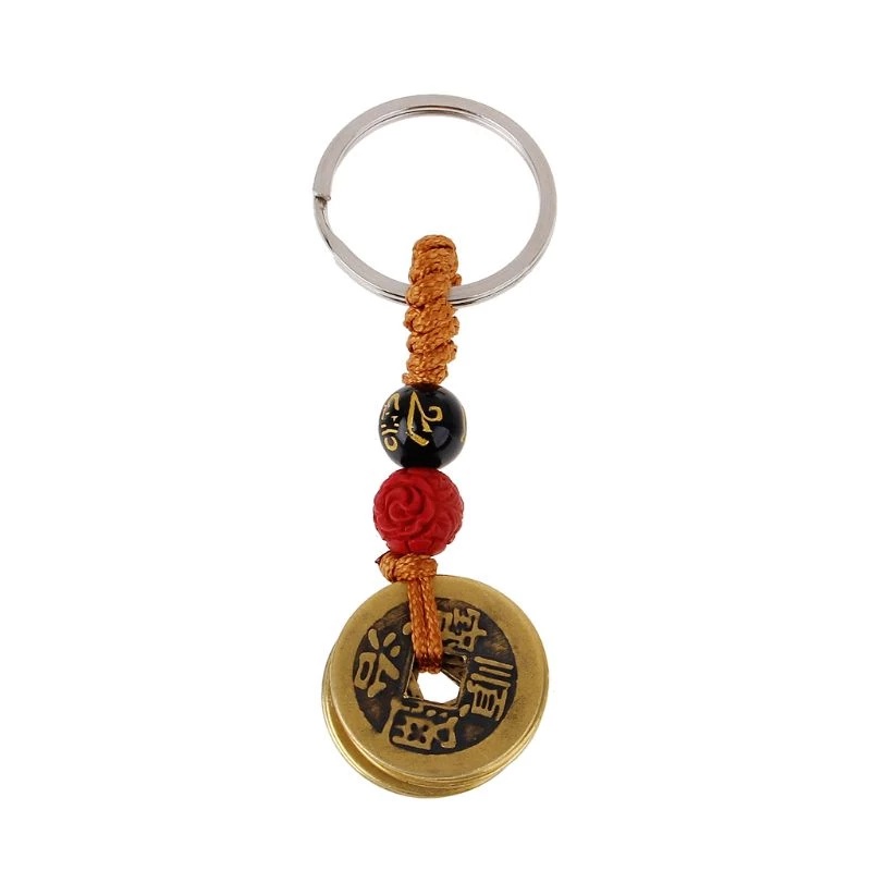 portachaves_fengshui Porta-chaves feng shui 3 moedas - imagem 1