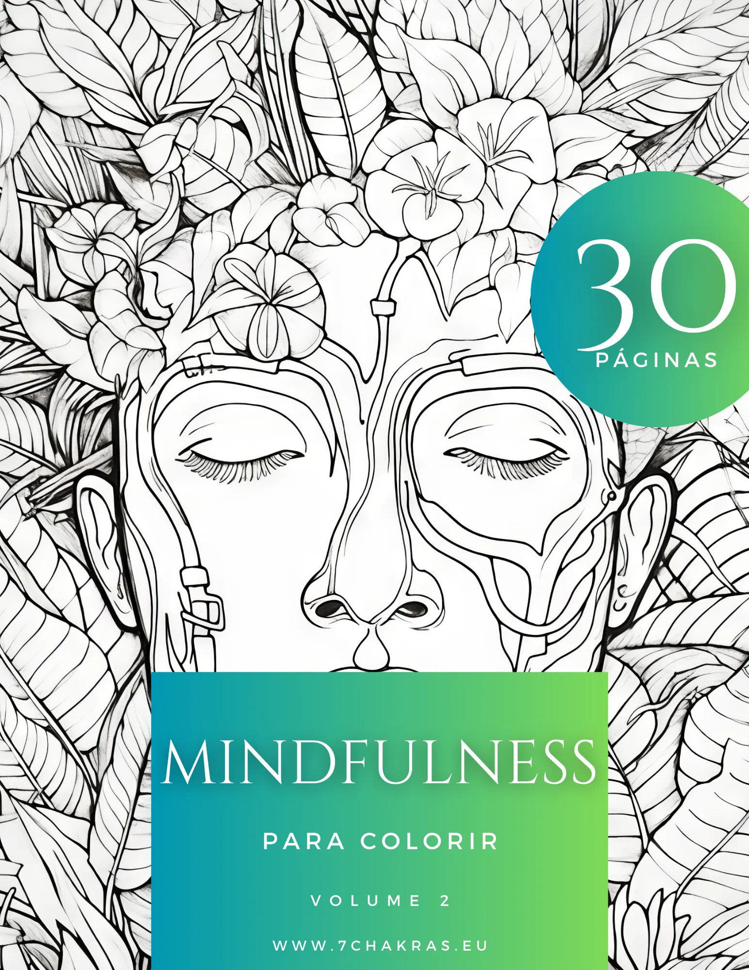 Mindfulness - Livro Colorir - V2 Mindfulness - Rostos - Livro para Colorir - V2 - Image 1