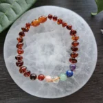 Pulseira Âmbar e Pedras dos Chakras